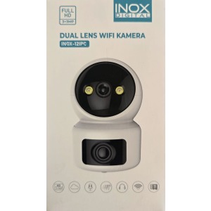 inox 12 ipc 3+3 Megapiksel 1080P Full HD Wi-Fi Çift Lensli Gece Görüşlü Bebek Kamerası