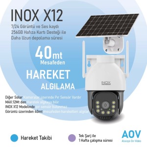 INOX X12 Digital AOV 4G Solar Kamera 4MP